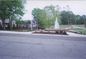 City Fountain Landscape